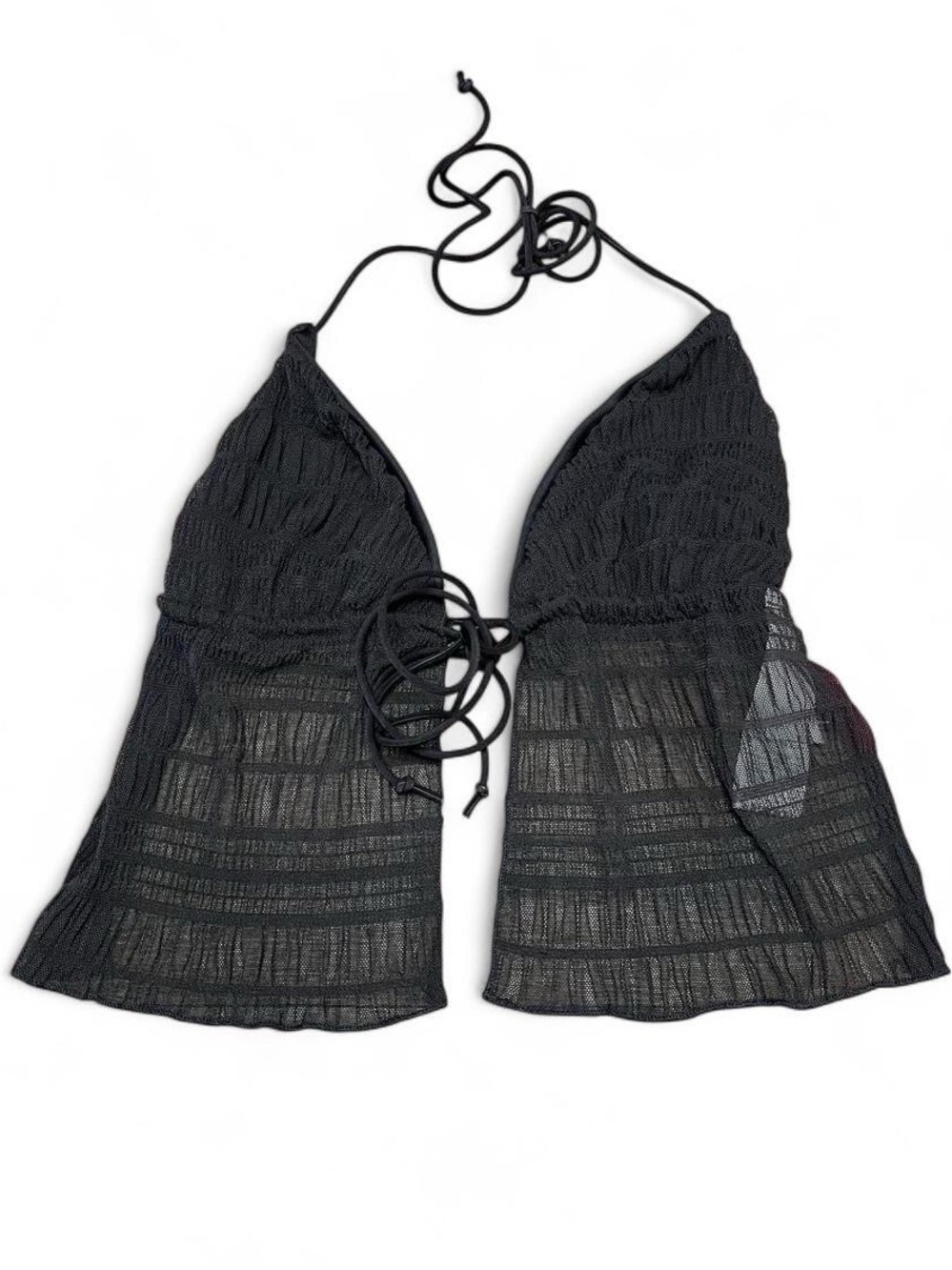 NWT SHEIN Mesh Tie Halter Tank Top XS